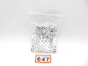 Wargaming Warhammer Fantasy 40,000 Lotr Aos Old World White D6 Dice - Picture 1 of 2
