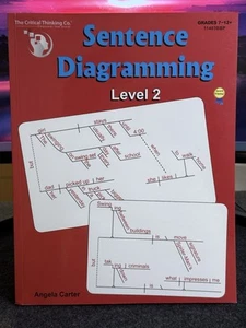 Sentence Diagramming Level 2 Workbook - Learn Sentence Structure for Grades 7+ - Picture 1 of 5