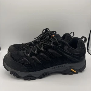 Merrell Moab 3 Schuhe Herren Größe 12 schwarz Vibram Trail Mesh Wildleder Schnürschuhe Wandern - Bild 1 von 11