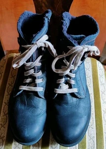 Josef Seibel Halbschuhe Stiefeletten Leder Gr.44 schwarz UK 9,5 - Bild 1 von 5