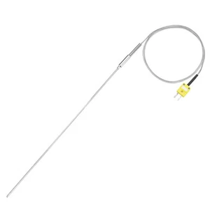 K Type Thermocouple with Plug,Temperature Sensor -50 to 1100°C 3 x450mm 3.3ft - Picture 1 of 7