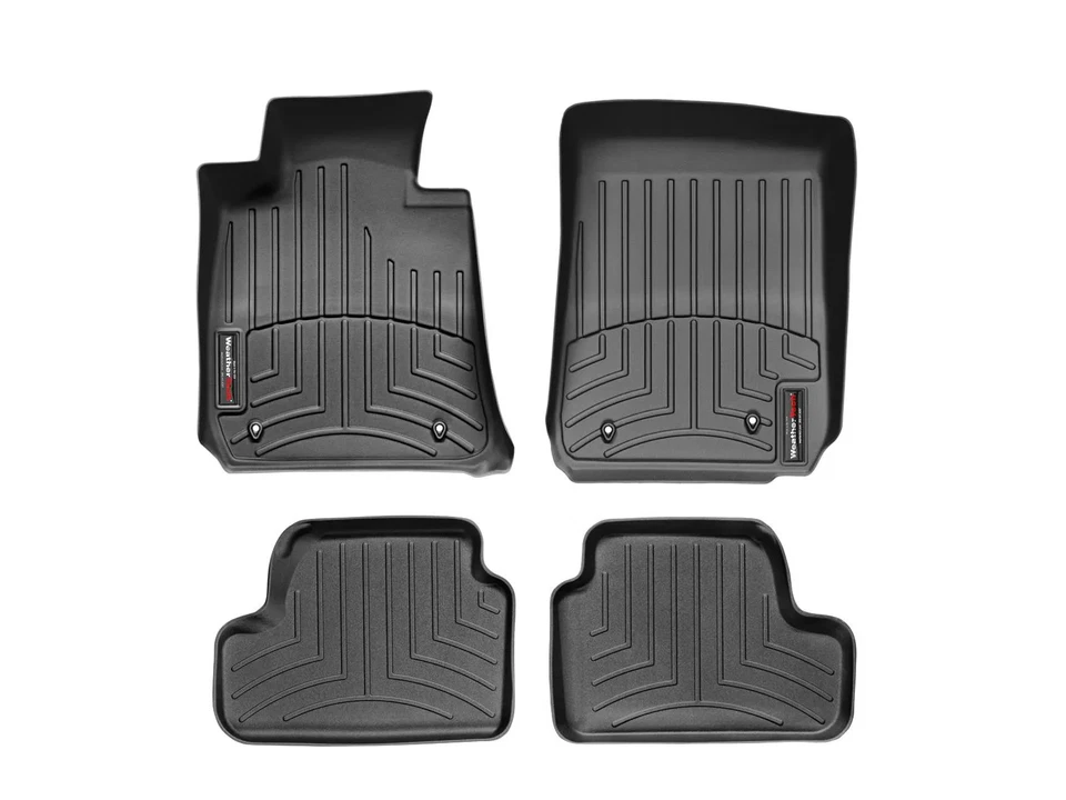 WeatherTech FloorLiner para 2012-2013 BMW M3 - 1ª e 2ª linha, preto - Imagem 1 de 4