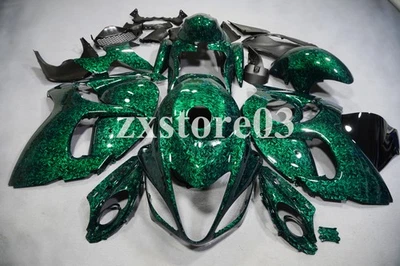 Kit de carrocería de carenado de fibra de carbono forjado verde para Suzuki Hayabusa GSXR1300 2008-20 Foto 1 de 3