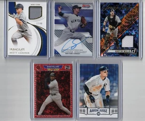 New York Yankees 10 card lot 1/1 auto jersey serial Aaron Judge Bernie Williams - Picture 1 of 4