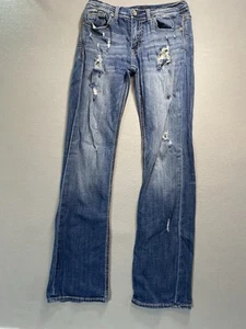 BKE Denim Jeans Herren 30x34 Blau Aiden Boot Cut Stretch Medium Wash Distressed - Bild 1 von 10