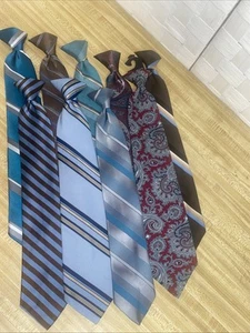 9 Vintage 70s Men's CLIP-ON Tie Lot Ketch Snapper American Edition Sears More - Picture 1 of 11