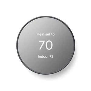 GOOGLE NEST SMART PROGRAMMABLE WIFI THERMOSTAT CHARCOAL - Picture 1 of 5
