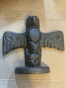 Totem Thunderbird nativi americani vintage in ghisa 4" - Foto 1 di 9