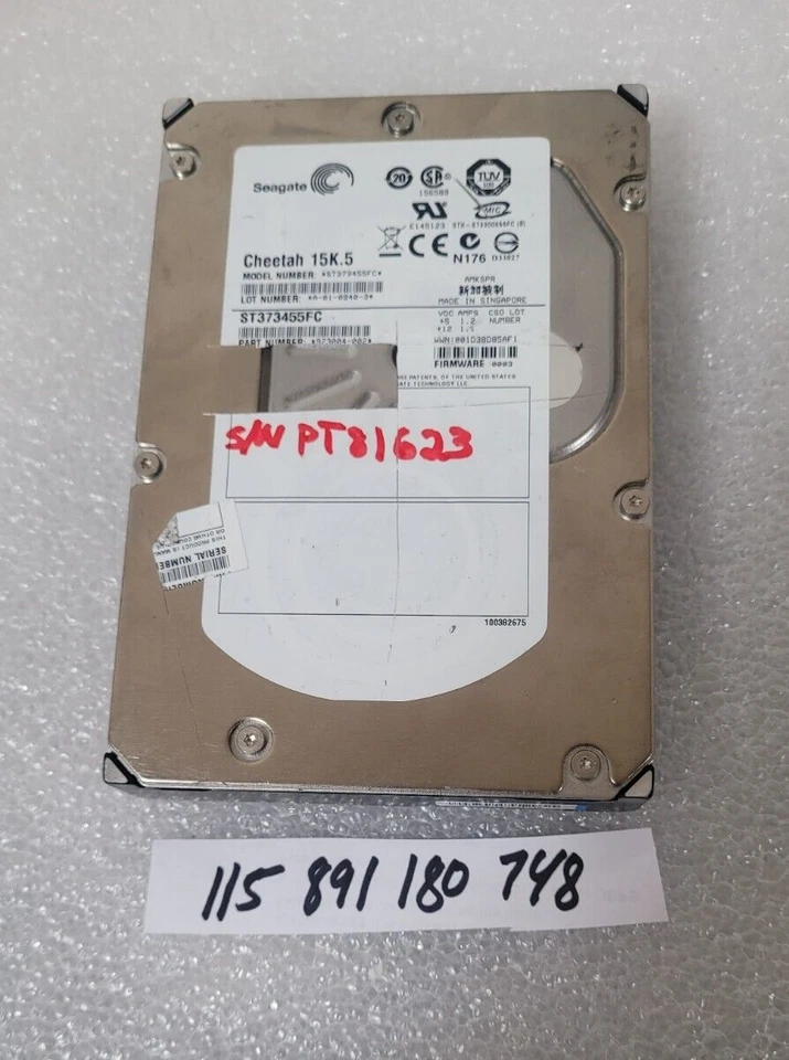 9Z3004-002 Seagate Cheetah 15K.5 73.4GB 15000RPM Fibre Channel 4Gbps 16MB Cache - Image 1 of 1