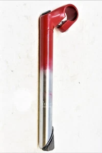 LONG 22.2mm HANDLEBAR STEM GIVES UPRIGHT RIDING POSITION 1" FORK ALLOY TOP RED - Picture 1 of 2