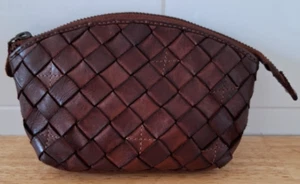 Colorado Purse/wallet Brown Leather Woven internal pocket card holders - Picture 1 of 14