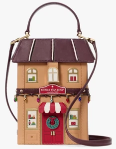 NWB Kate Spade 3D Toy Store Beige Leather X-Body KI973 Collectible Gift Bag FS - Picture 1 of 20