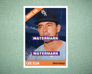 Lee Elia Chicago White Sox 1966 Style Custom Baseball Art Card