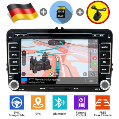  DVD/CD Head Unit GPS Autoradio Für VW Golf MK5 MK6 Jetta T5 NAVI Canbus FM RDS  - Bild 1 von 4
