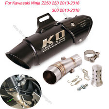For Kawasaki Ninja 300 2013-2018 Exhaust System Pipe Slip On 51mm Muffler Escape
