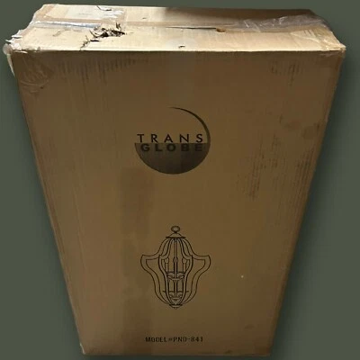 Lámpara de araña Trans Globe PND-814 W: 18,5" H:31,25" acabado cromado base candelabro Foto 1 de 4