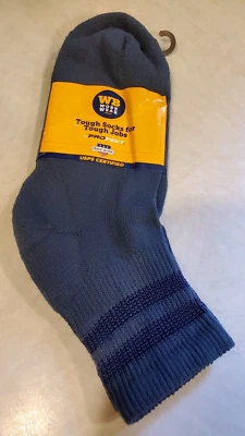 Wilson Brown WB Work Wear Pro Feet Almofada Sola Postal Azul Tornozelo Tamanho 9-11 - Imagem 1 de 4