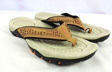 HobiBear Men's Flip Flop Sport Thong Sandals Orange/Tan Size 41 Eu / 8 Us