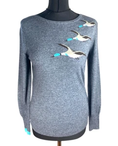Tom Joule Grey Mallard Bird Jumper Grey UK Size 10 - Picture 1 of 9