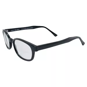 Das Original KD's Biker-Shades von PCSUN schwarzes Gestell klare Gläser - Bild 1 von 8