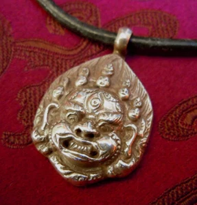 Buddha Amulet Mahakala from Nepal 925er Silver - Picture 1 of 2