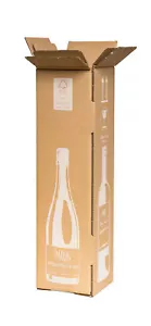 Weinversandkarton Flaschenversandkarton für 1 Flasche PTZ 5-960 Stück wählbar - Bild 1 von 28