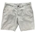 Tommy Bahama Chino Shorts Men's Size 40 / 9" Inseam Beige Striped Linen Lyocell