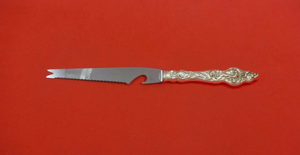 Cuchillo de barra de plata esterlina Les Six Fleurs de Reed & Barton HHWS personalizado 9 1/8" Foto 1 de 1