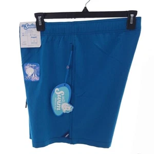 Mr. Swim Mens 2XL UPF Breathable Volley Trunk Teal Chambray Swim Trunk - Picture 1 of 10