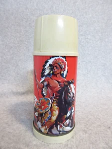 1959 GREAT WILD WEST Universal THERMOS C#9 Native  Indian Chief Book Value $375 - Picture 1 of 6