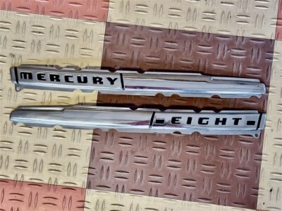Bonito 1946 1947 1948 MERCURIO OCHO pares tapa maletero emblema adornos Foto 1 de 4
