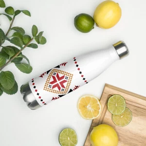 Stainless Steel Water Bottle with beautiful Print - Picture 1 of 2