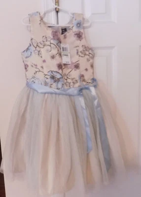 New Pink & Violet brand embroidered and Tulle pary dress, size 8, retails $94 - Image 1 of 4