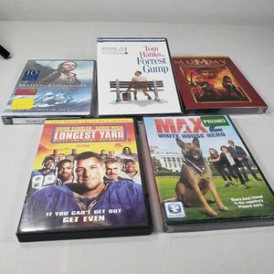 5 DVDS FORREST GUMP MUMMY MAX2 WHITE HOUSE HERO LONGEST YARD MASTER NEW - Picture 1 of 2