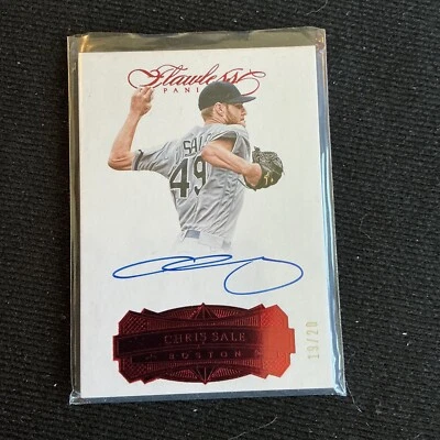 Panini Flawless 2017 - Flawless Signatures Auto Chris Sale #FS-CS Red #19/20 Foto 1 de 2