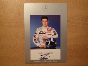DARIO FRANCHITTI-Signed 1995 4 x 6 German Mercedes Racing Hero Card-INDYCAR/CART - Picture 1 of 3