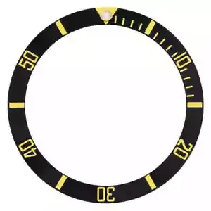 INSERTO BISEL ALUMINIO PARA ROLEX SUBMARINER 5508 5512 5513 1680 FUENTE DORADA ANTIGUA - Imagen 1 de 2