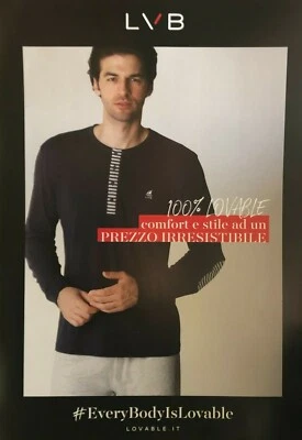 PIGIAMA-Homewear-tuta-UOMO  "LOVABLE" LUNGO SERAFINO in COTONE-Designed in Italy - Immagine 1 di 4