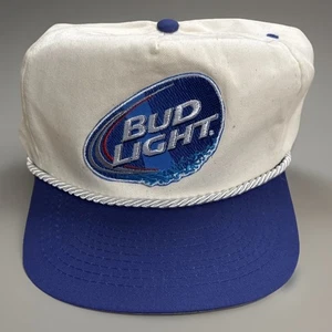 Vintage neu aus altem Lagerbestand seltene leichte Truckermütze bestickt Seil Druckknopflasche hergestellt in den USA Cobra Caps - Bild 1 von 5