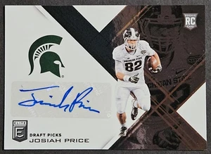 2017 Panini Elite Draft Picks Autografo #199 Josiah Price RC Auto Michigan State - Foto 1 di 2