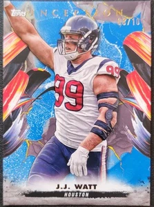 2024 Topps Inception JJ Watt Blue /10 - Picture 1 of 3
