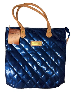 Joy & Iman Blue Quilted Tote Designed for Durability Brand New Fashion Bag - Image 1 of 4