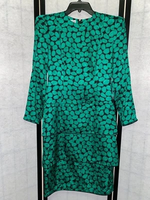VESTIDO BOUTIQUE VINTAGE AÑOS 80 MAGGY London Petites Jeannene Booher Talla 4 100% Seda Foto 1 de 4