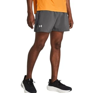 Mens Under Armour Launch 5 Inch Castlerock Running Shorts - Picture 1 of 8