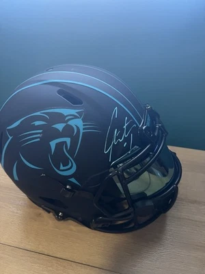 Carolina Panthers Cam Newton Full Size Authentic Helmet Radtke COA - Image 1 of 3