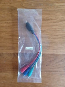 S-Video 7-pin mini din male - 3 female RCA jack 6" TV AV video adapter cable - Picture 1 of 1