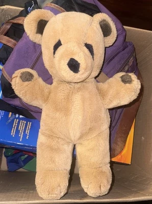 Vtg 1979 Gund Stitch Teddy Bear Tan Stuffed Plush - Image 1 of 4