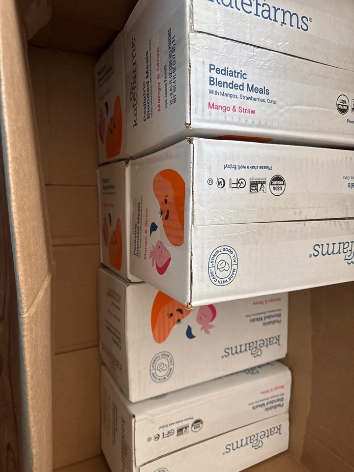 Organic Pediatric Blended Meal with Mango & Strawberry - 8g Protein, 12 Pack - Image 1 of 1