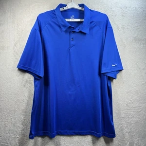 Nike Dri Fit Polo Shirt Men’s 4XL Royal Blue Casual Golf - Picture 1 of 8