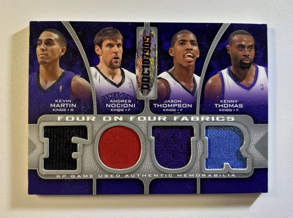 Cortapelos y reyes de baloncesto SP 2009-10 cuatro en cuatro telas/99 Randolph Thorton Foto 1 de 2